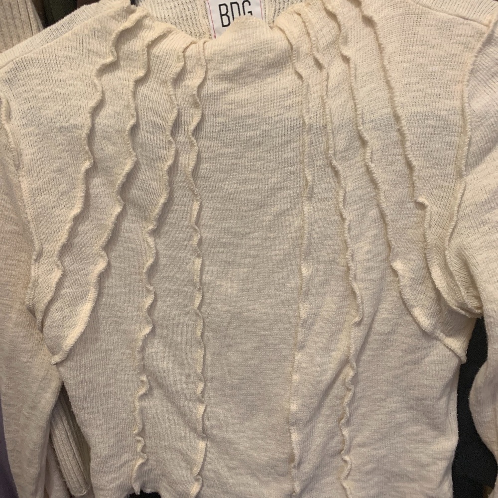 NWOT BDG Paneled Mockneck Crop Top